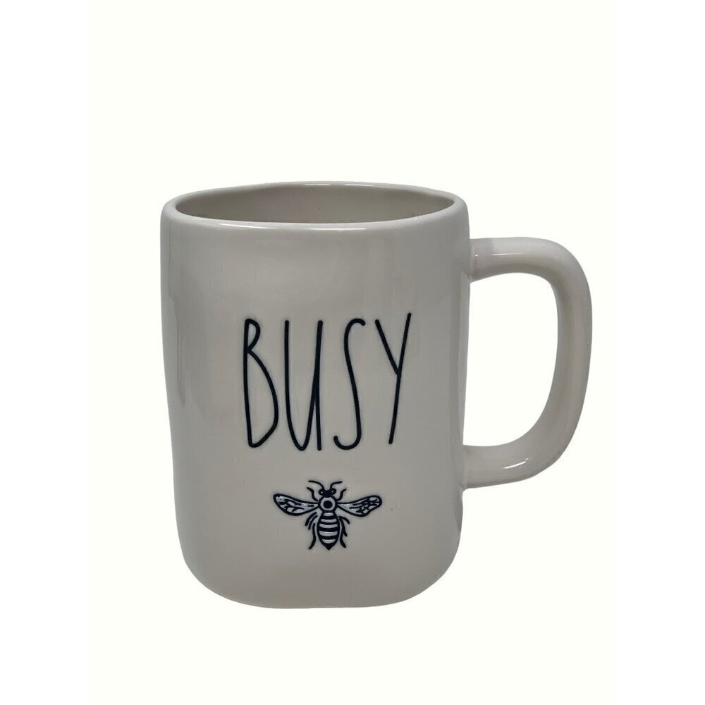 Rae Dunn Busy Bee Mug Large Coffee Cup Ceramic Magenta LL Farmhouse Gift 16oz - Picture 2 of 8